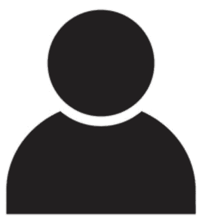 A silhouette of a person as a place holder for a profile pic on Hattch business for sale directory.